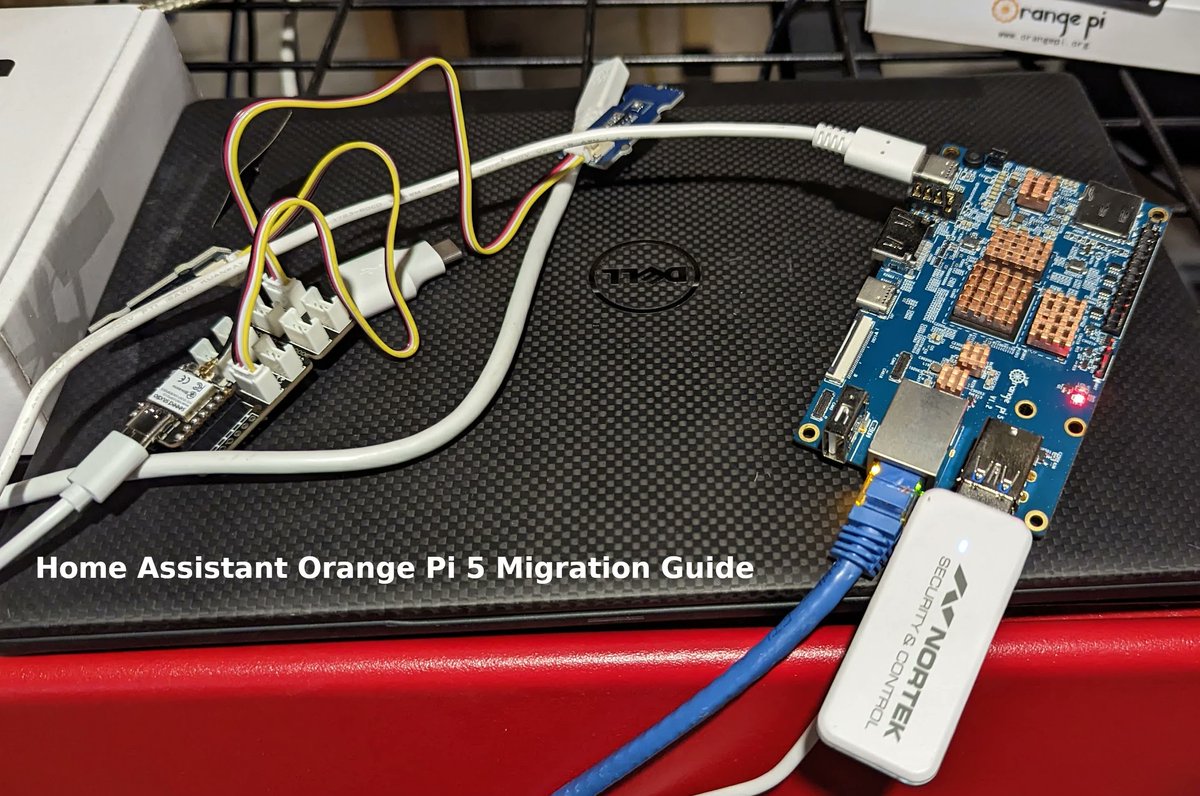 Today I migrated my #HomeAssistant installation to the #OrangePi 5!  It was previously on a ASUS Tinker Board S and the 16GB eMMC had become completely full.  Full guide here: jamesachambers.com/migrate-home-a…