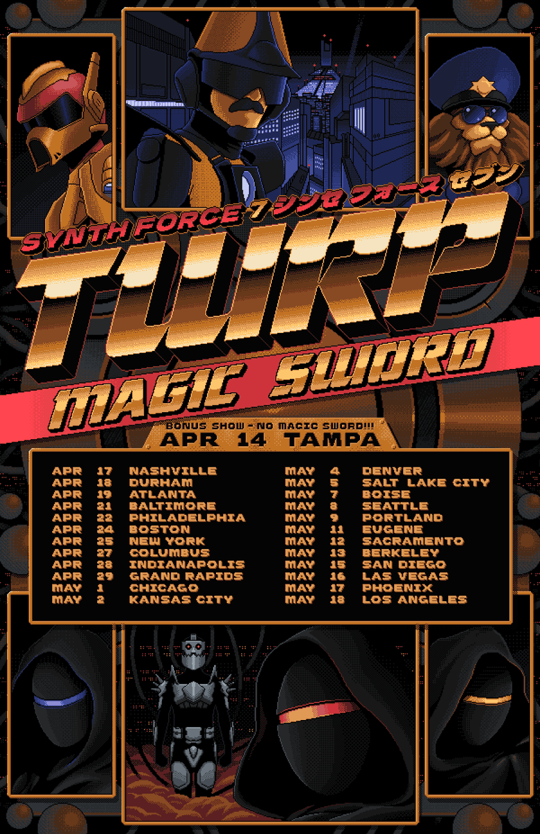 ⚡ TICKETS ARE LIVE ⚡
(but you know that already)

>>> tix.to/TWRP <<<

Also, here's the FULL POSTER (by <a href="/thelazerhorse/">Arthur Doyle</a>):

<a href="/magicswordmusic/">Magic Sword</a>
<a href="/RealGoodTouring/">Real Good Touring</a>