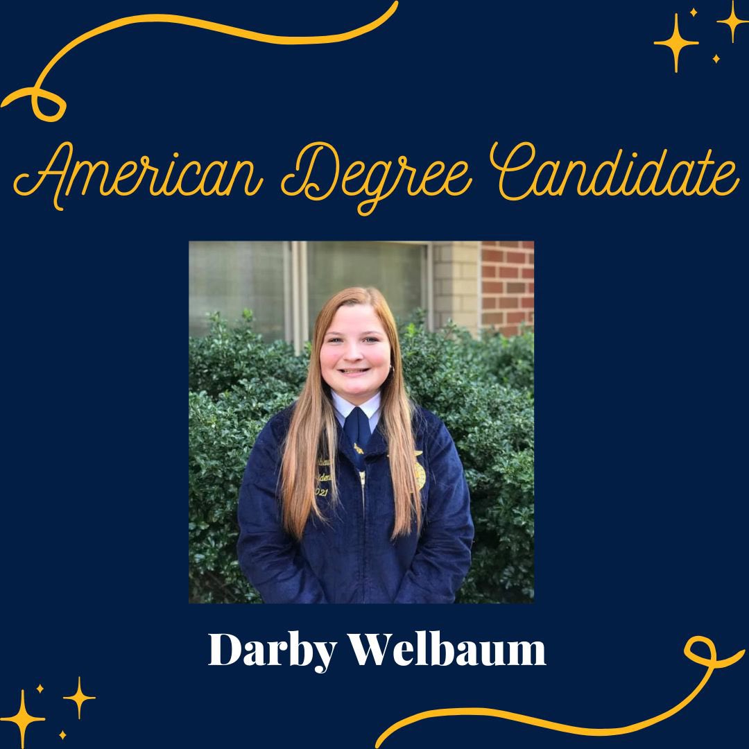 MUMVCTCFFA's tweet photo. Congratulations to the following members who will receive awards at the upcoming FFA Conventions!

State Degree Recipients: Emma Deeter &amp; Jennifer Riquelme

Gold Rated Officer Books: Allyson Stinson, Gavin Spitler, &amp; Emma Deeter.

American Degree Candidate: Darby Welbaum https://t.co/z1M4nl1mbv