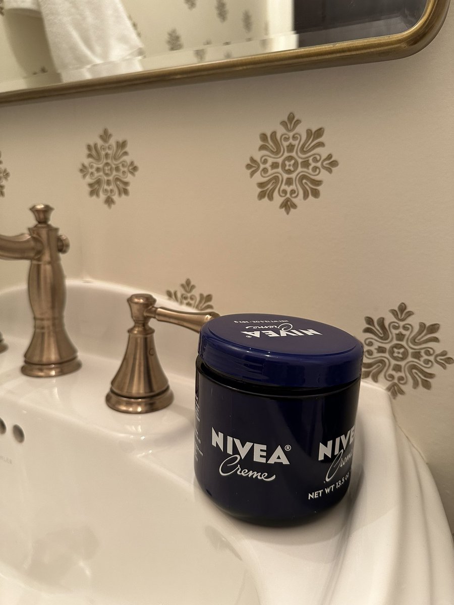 Nat_Bens's tweet photo. A sure sign there’s a European in your home, they bring their family size Nivea https://t.co/zUAeGDfmVf