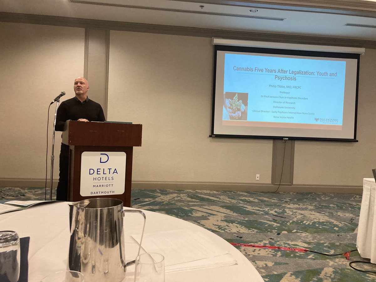 Last presenter of the day is Dr. Phil Tibbo presenting “Cannabis after 5 years of Legalization: Youth and Psychosis”