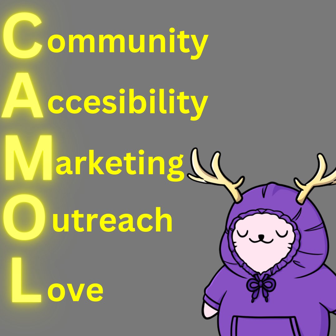 If you are making a project in Web3 or a brand moving into Web3 you need a Camol 👀

Camol's are imperative to success as without a community you will not have anyone that uses your product.

Someone that lives and breathes by the brand, who people can turn to.