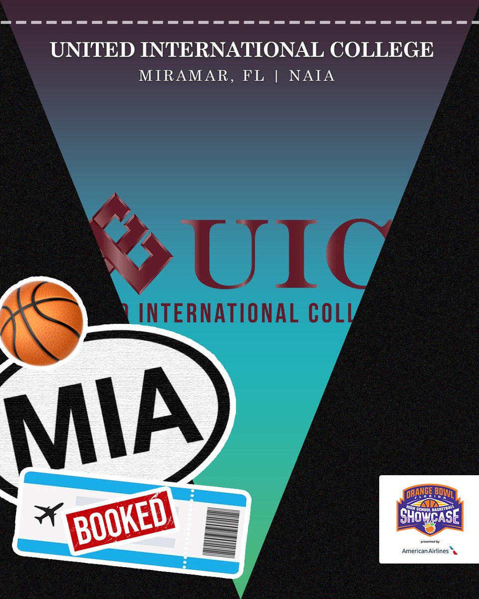 OBBBallShowcase's tweet photo. United International College is going to be ready to see some of South Florida's best at the Orange Bowl Basketball showcase! See you there @heviashoops @UIC_MBB https://t.co/Eu2i0EEnAK