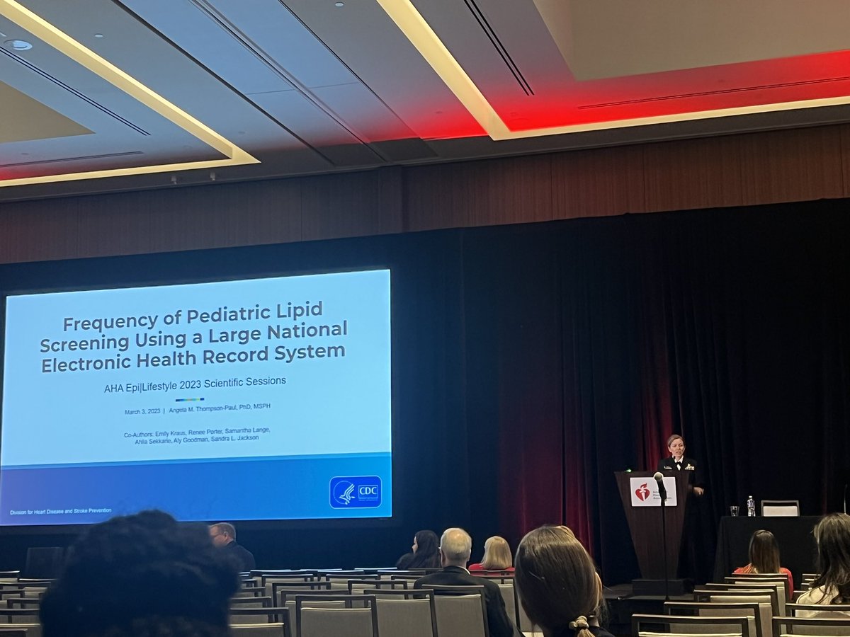EmilyLAidoo's tweet photo. Excellent presentation on the use of paediatric lipid screening as an essential but under-utilised tool in the prevention of adult CVD. #EPILifestyle23 @JAHA_AHA @AHAMeetings @AHAScience #AHAJournals #JAHAMeetingReport https://t.co/5XUowhUklJ