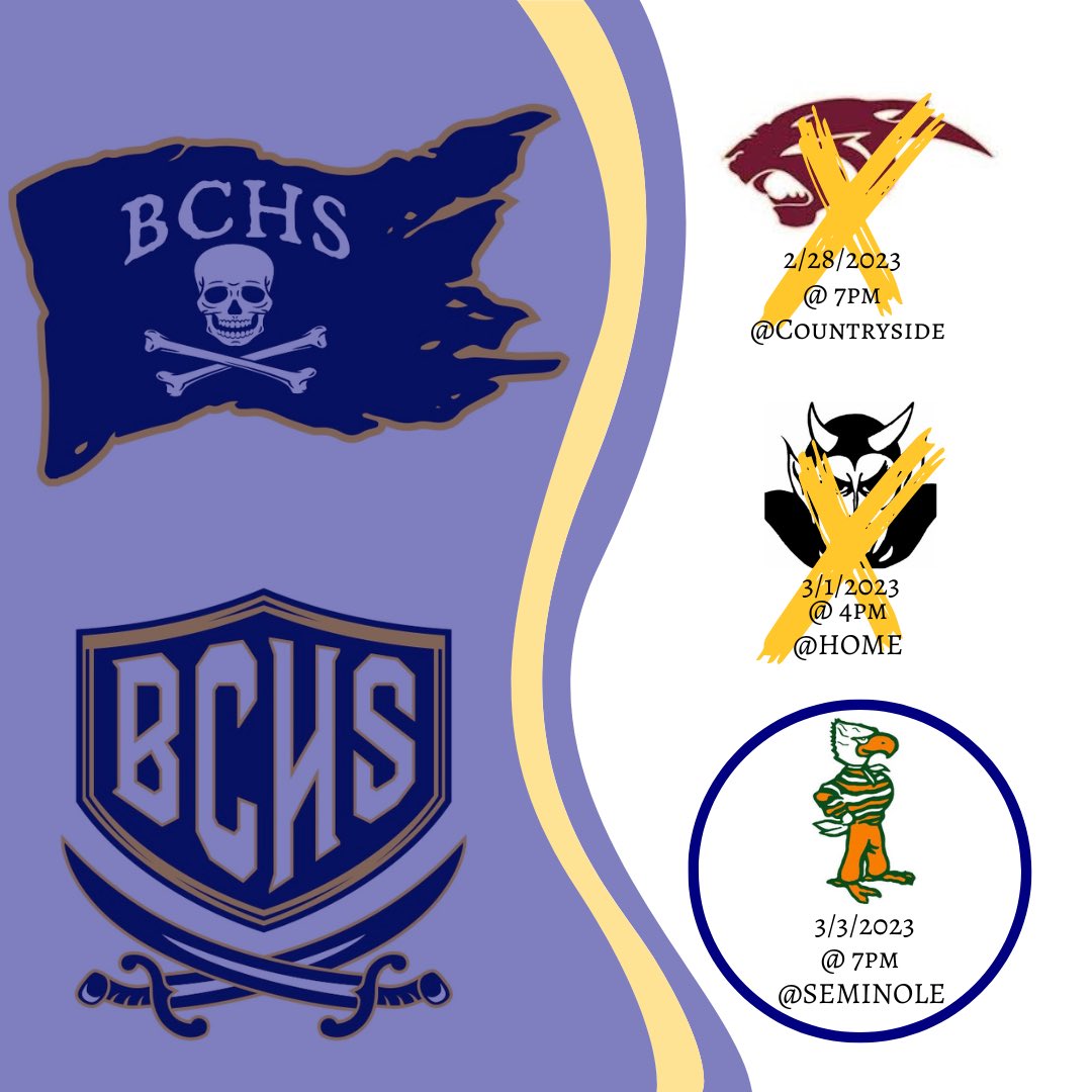 Time to bounce back Pirates!!! Tough Start So Far, Just Mean For A Bigger Breakthrough When It All Comes Together!! Come Support Your Boca Ciega Pirates As We Take On The Seminole Warhawks

gofan.co/app/events/932…

 #LetsGoPirates #OneTen
