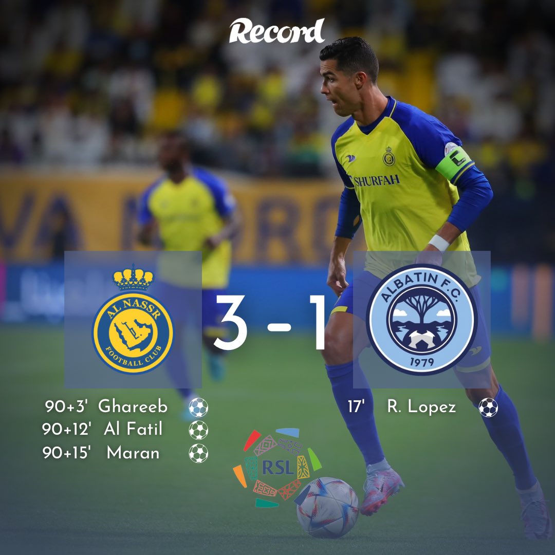 The CR7 Timeline. on Twitter "HUGE 3 POINTS FOR AL NASSR!"