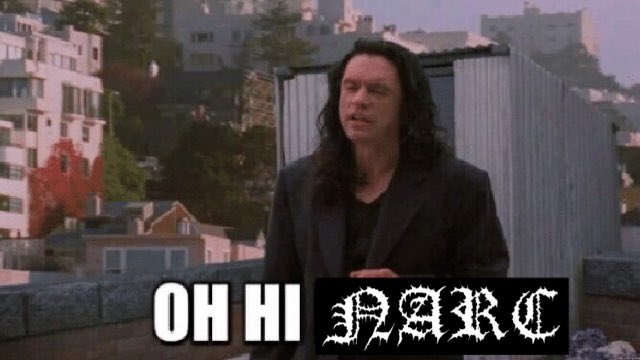 got a message request that said “hi narc” and it inspired me to make this