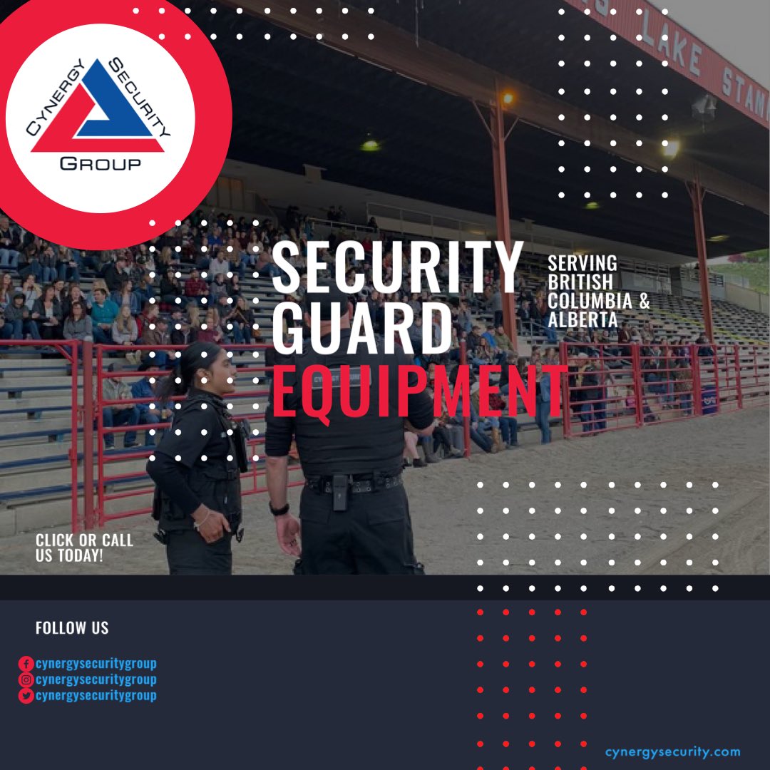 Proper security guard equipment is crucial for effective operations. At Cynergy Security Group, we provide our guards with the latest tools and technology to ensure your safety and security. #SecurityEquipment #SafetyFirst #CynergySecurityGroup #security