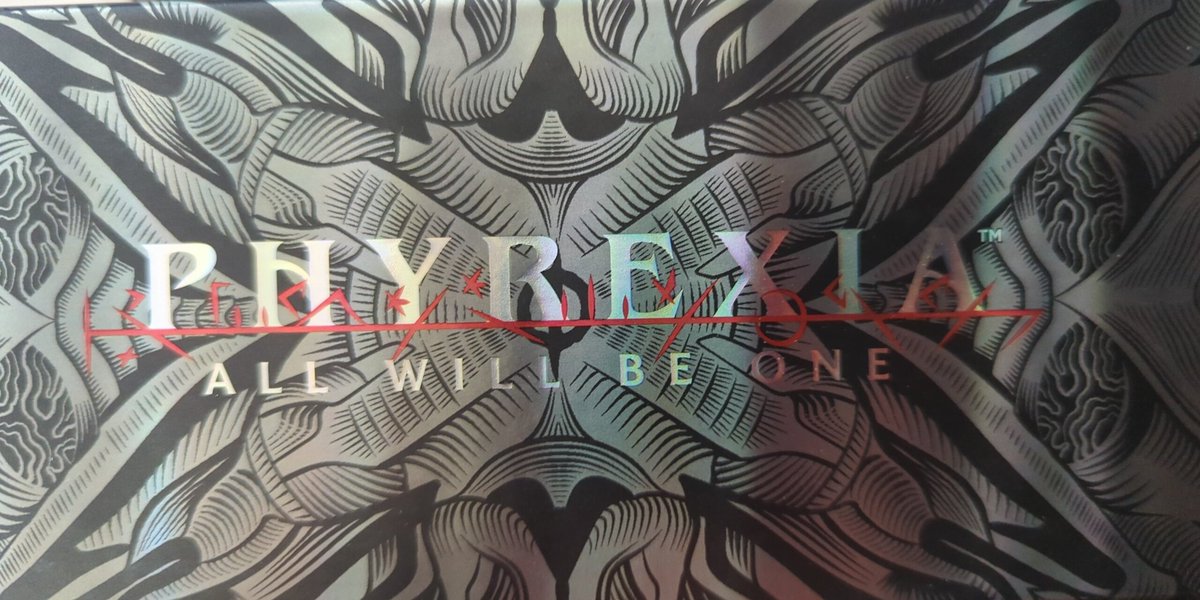 I just opened my compleat bundle, and I gotta say... That was the best product I've opened in a while. Those oil slick cards are beyond beautiful. As soon as I finished, I wanted to open another! #Phyrexia #allwillbeone