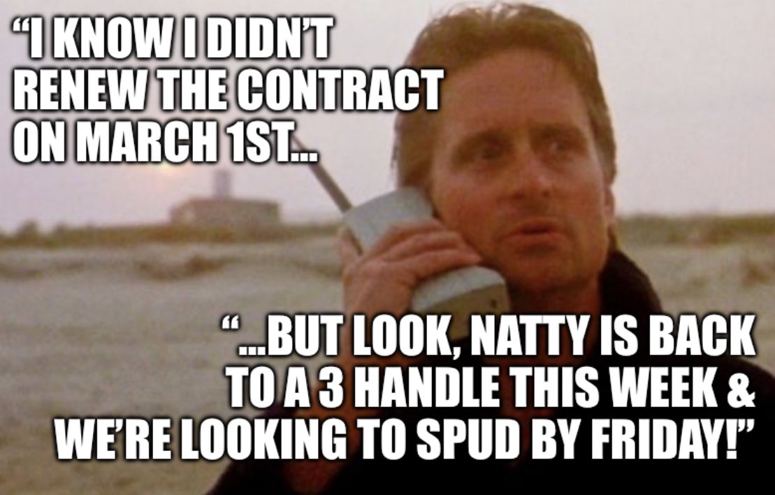 Good afternoon gas rig bears. 😎