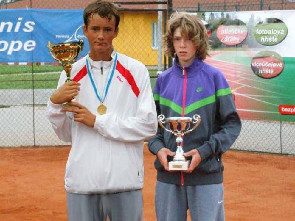 Even as kids we were suppperrrr excited to play each other😝🤣@AndreyRublev97