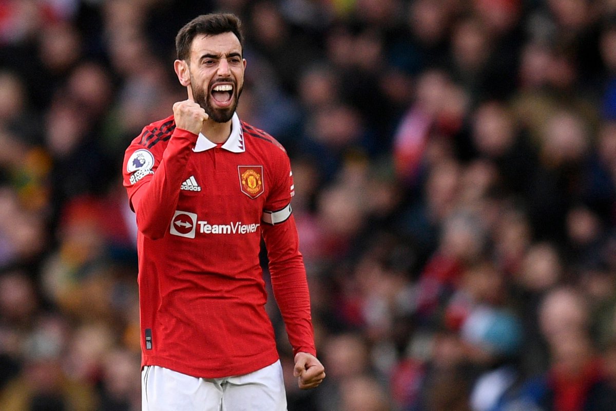 MUFCData's tweet photo. 🇵🇹 ManUtd have lost just 1 games in which Bruno Fernandes has played in the last 5 MONTHS! Magnifico. 🪄 #MUFC https://t.co/GgqmDNR0ah
