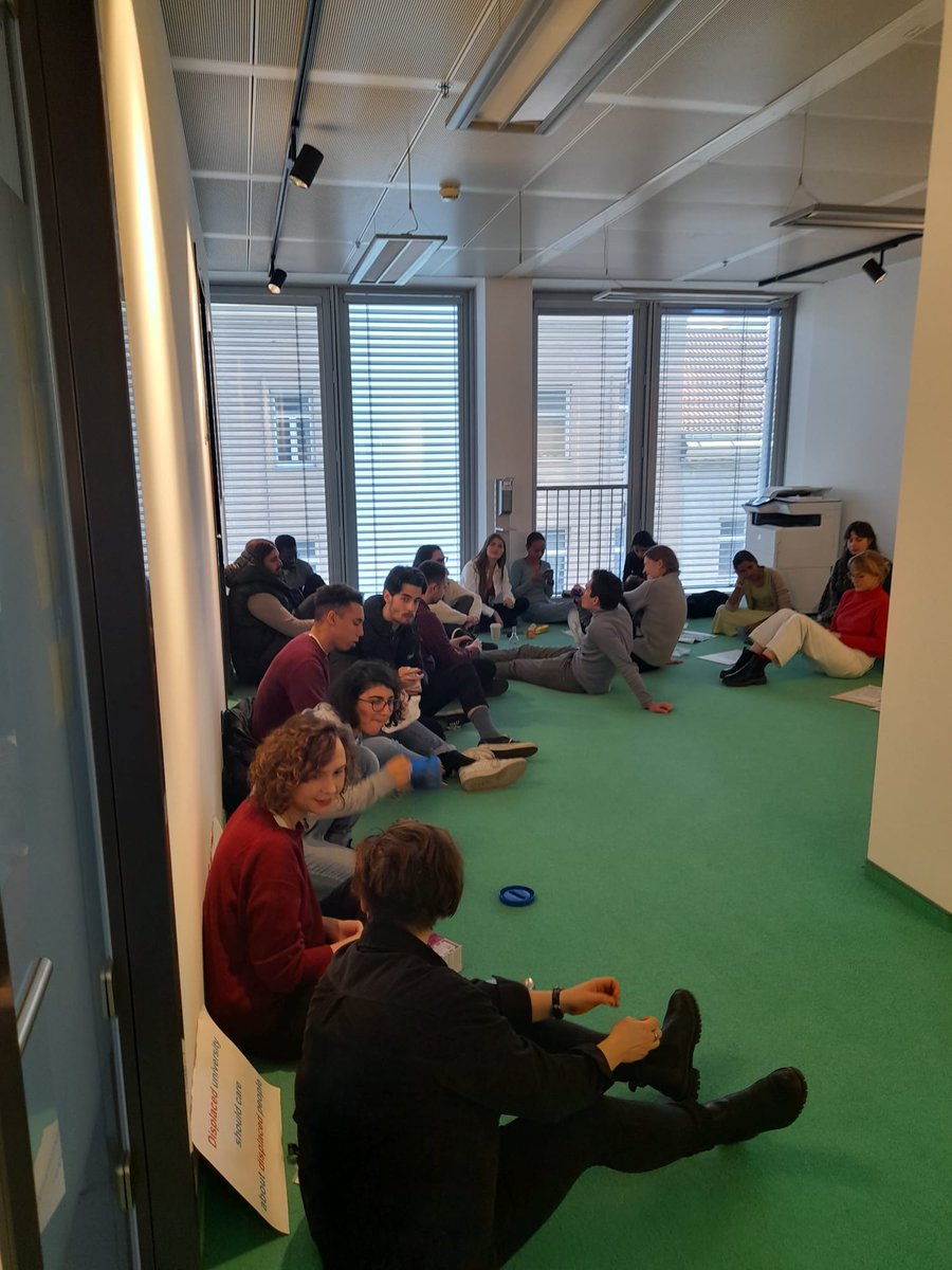 Students gathered for a sit-in protest in front of CEU Management's office. Check out the video for one of the protest songs. #istandwitholive