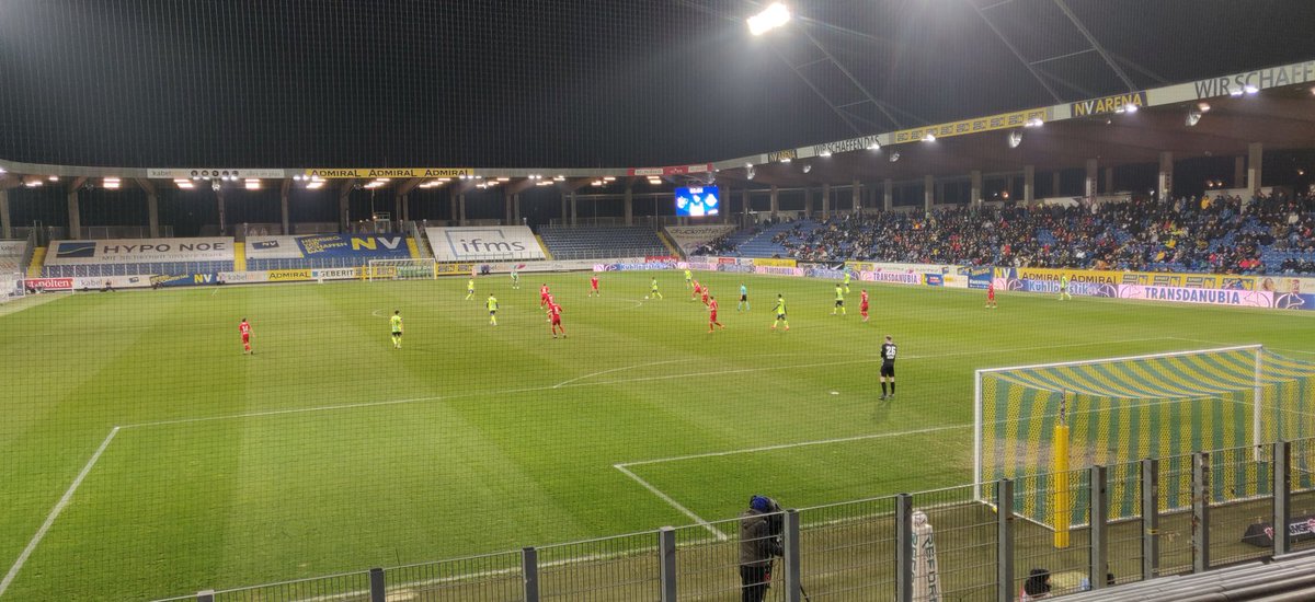 At St Polten Vs Horn in the Austrian Second Division, great schnitzel.