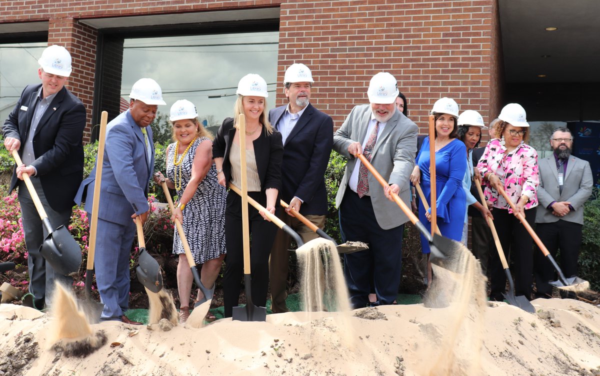 myAPLibrary's tweet image. APL held a Groundbreaking Ceremony on Thursday, March 2, 2023, to kick off extensive renovations to the Donaldsonville library. We are ecstatic to begin this new chapter!
Read about it here: myAPL.org/library-news #myAPL