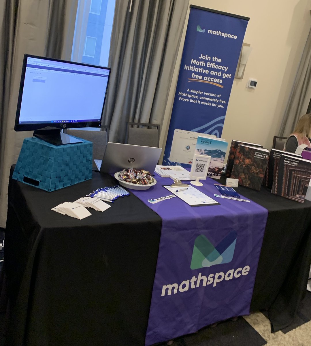 mathspace's tweet image. We are having a great time here at VCMS. If you are here come by our table and check us out!