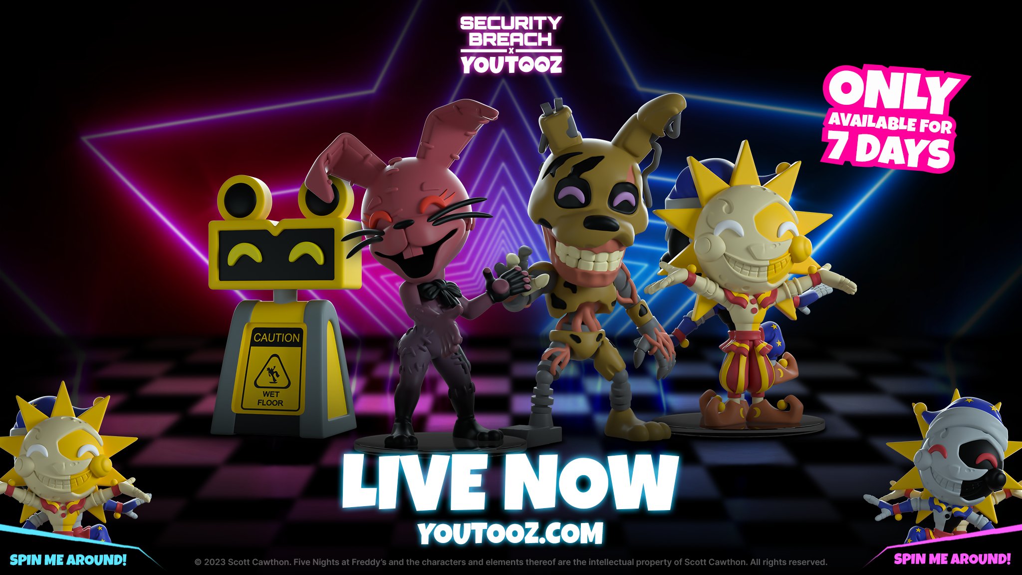 JonnyBlox on X: YouTooz's 'Five Nights at Freddy's: Security Breach -  RUIN' wave of figures releases November 28th! The Five Nights At Freddy's  Game 2 Print featuring the Withered animatronics and Puppet