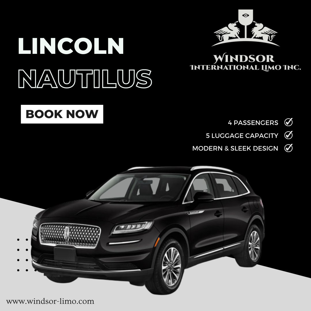 𝐖𝐢𝐧𝐝𝐬𝐨𝐫 𝐋𝐢𝐦𝐨 offers a wide fleet of sophisticated late-model German and American automobiles, SUVs, vans, armored cars, and luxury buses.

The 𝑳𝑰𝑵𝑪𝑶𝑳𝑵 𝑵𝑨𝑼𝑻𝑰𝑳𝑼𝑺 exudes comfort, luxury and class. Book your chauffeured ride today!
 #LincolnNautilus