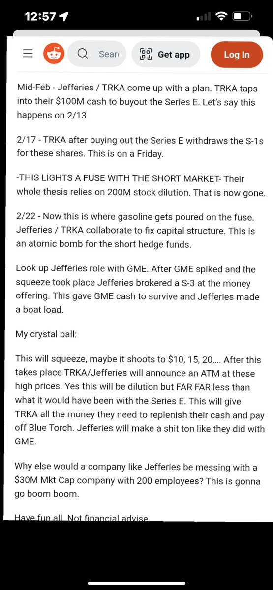 FlashBoys (@raistocktrading) on Twitter photo $TRKA , found it on Reddit $TRKA , found it on Reddit