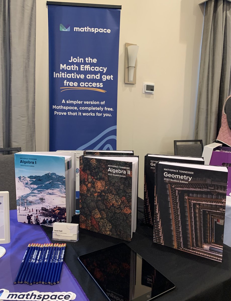 mathspace's tweet image. We are having a great time here at VCMS. If you are here come by our table and check us out!