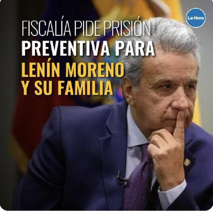🇪🇨  Fiscal Diana Salazar envía solicitud a Juez que dicte prisión preventiva para el ex presidente ecuatoriano Lenin Moreno y los 36 procesados por  #CasoSynohidro y #INAPapers que incluyen a su familia mas cercana