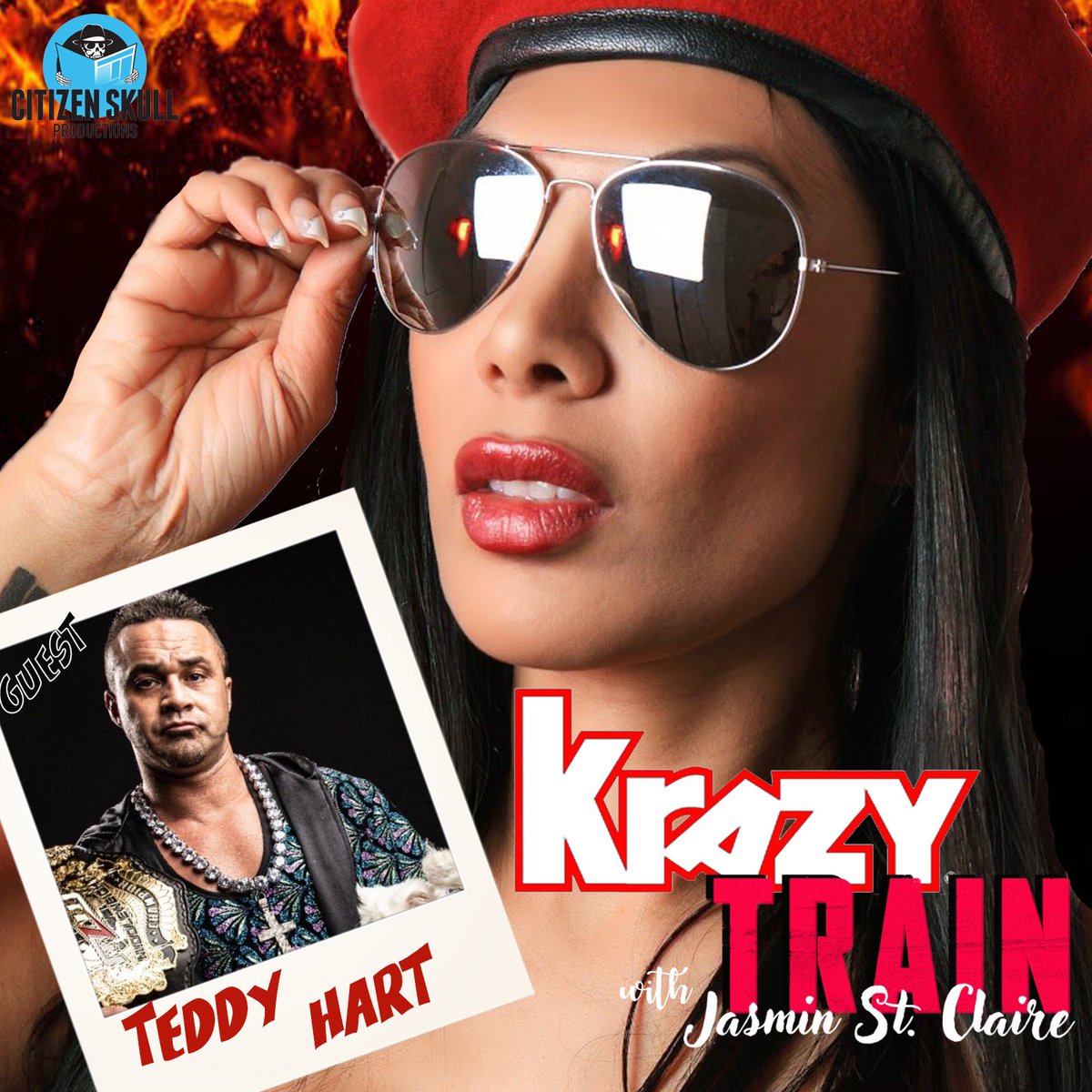jasminstclaire's tweet photo. Teddy Hart tells all in my latest ep of @Krazytrainpod #brethart #hartlegacy #canadianwrestling #prowrestling @MLW @WWE https://t.co/Puc46gghsh https://t.co/06E6G1Cid2