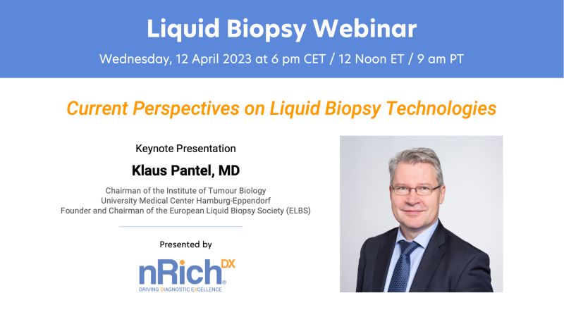 See our upcoming #webinar from Dr. Klaus Pantel titled, 'Current Perspectives on Liquid Biopsy Technologies' on Wed. 12 April 2023 @ 6 pm CET/12 Noon ET/9 am PT. Register to attend here: bit.ly/41IkrWa
#liquidbiopsy #oncologyresearch #moleculardiagnostics #cfDNA