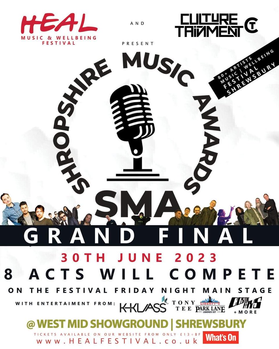 Want to play on the main stage at @HealFestShrews ? 

Want to perform at Shropshire Music Awards?

You could be one video and 1 performance away from doing both
Drop us a msg to find out how

Shropshiremusicaward@yahoo.com
#Healfestival
#Shropshiremusicawards 
#Healfestival2023