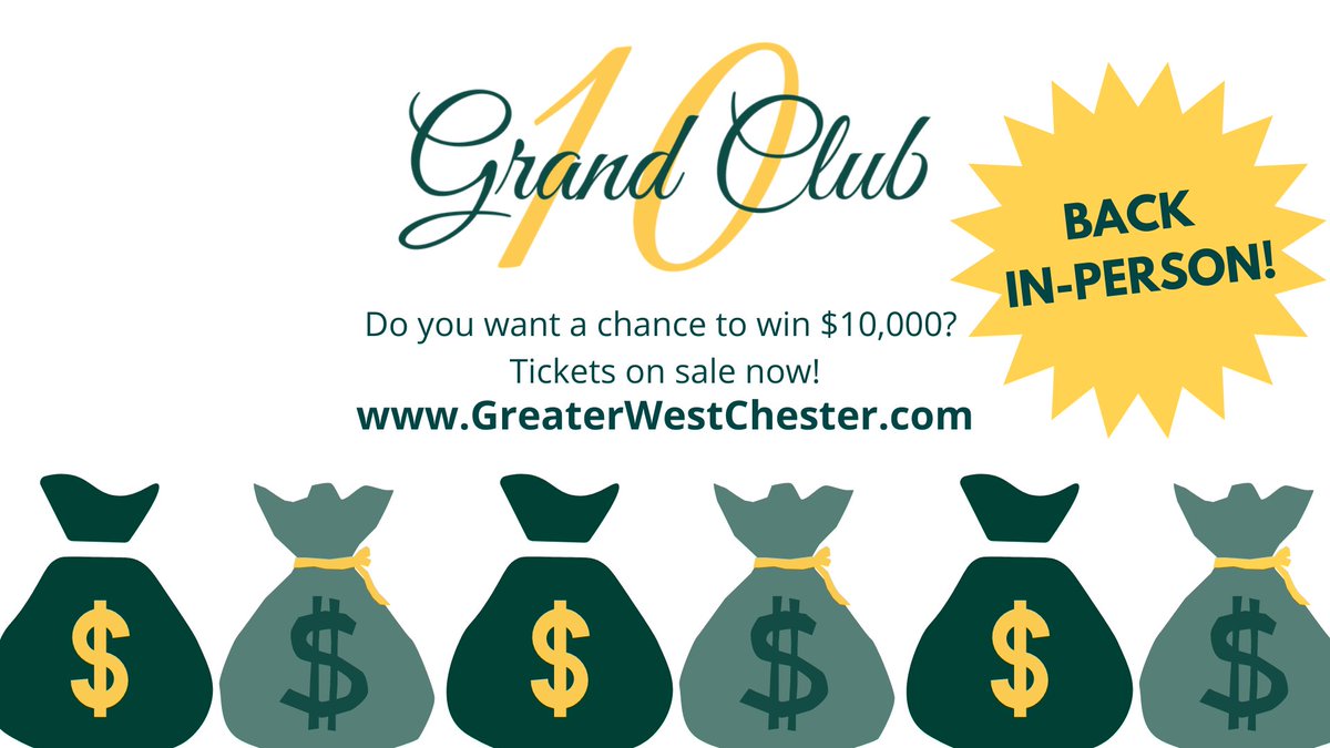Make sure you get your 10 Grand Club tickets while supplies last! You don't want to miss your chance to win $10,000! 💰Purchase your tickets here: ow.ly/h2Ub50M2sIP