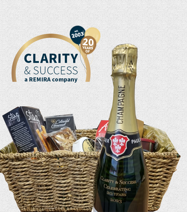 ClaritySuccess's tweet photo. Don't forget to pop by our stand 205 at the @The_CMJ Spring Trade Event this weekend and drop in your details to have a chance at winning our anniversary hamper. #evolution #betterbusiness #anniversary https://t.co/iR72dT1BjV