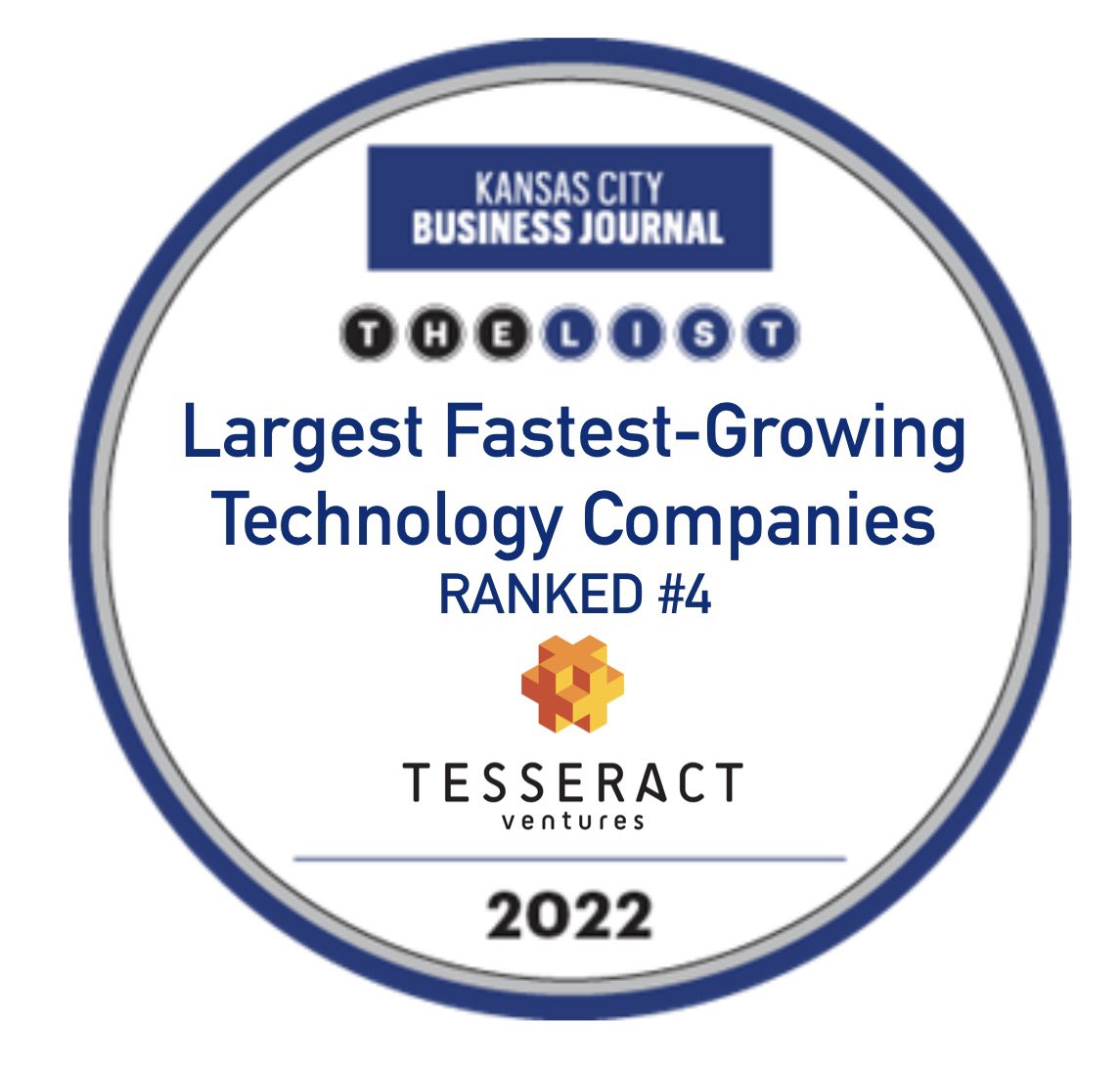 Congratulations to my Team!
My company Tesseract Ventures is ranked #4 on the Largest Fastest-Growing Technology Companies list published today by the Kansas City Business Journal. bizjournals.com/kansascity/sub… <a href="/tesseractv/">Tesseract Ventures</a> <a href="/KCBizJournal/">Kansas City Business Journal</a>