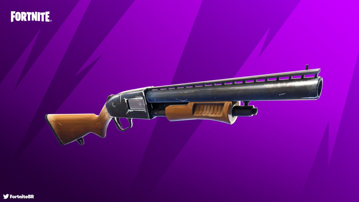 FortniteBR's tweet photo. A new version of the Pump Shotgun will be introduced in Season 2. #Fortnite 

(via @firemonkey) https://t.co/LBBPZT71a1
