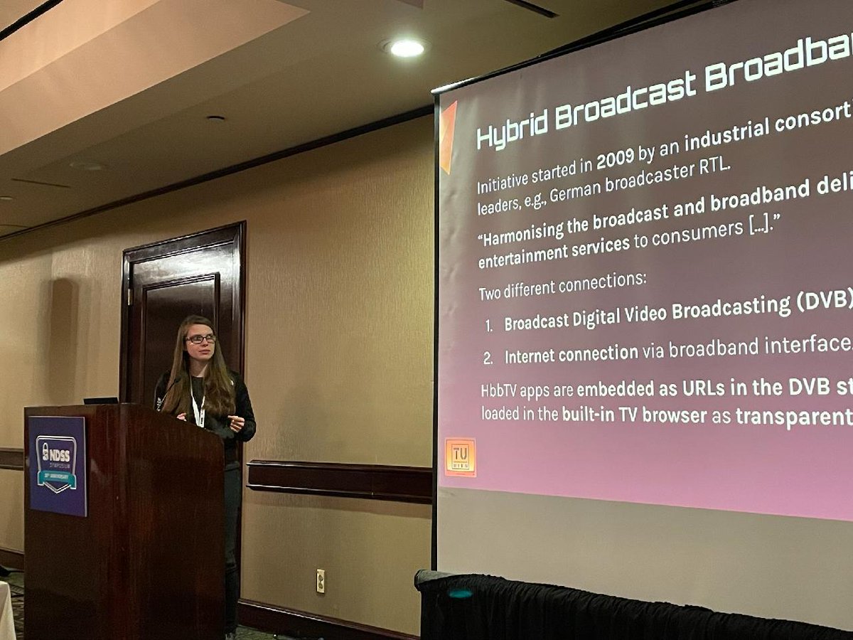 Carlotta Tagliaro leads a discussion about HbbTV privacy and the challenges with the disclosure process. #LASER2023