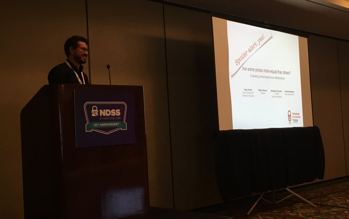 AuroreFass's tweet image. Next, Benjamin Krumnow evaluates platform-based price differentiation, at #MADWeb 2023 co-located with @NDSSSymposium!