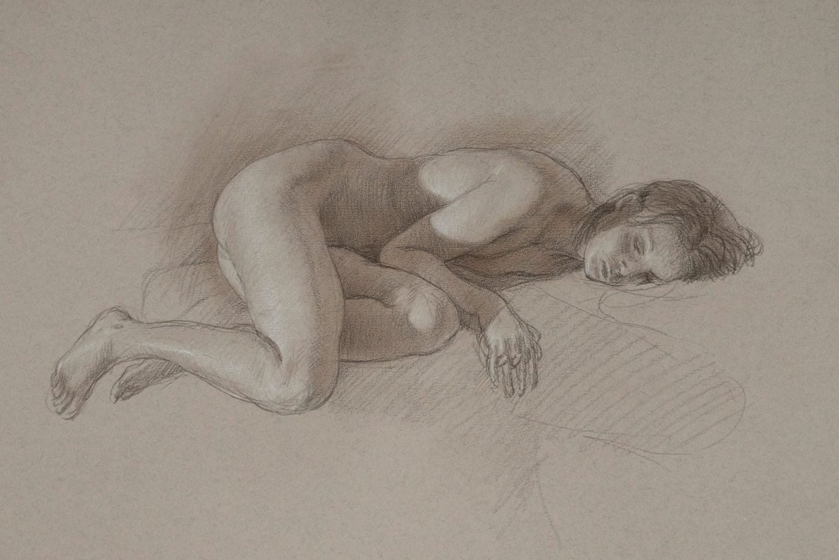 New life model image, hope you enjoy it.
please stand by for updates. New website and other offerings coming soon. 

#academicart #beautifulartwork #sketchbook #fromlife