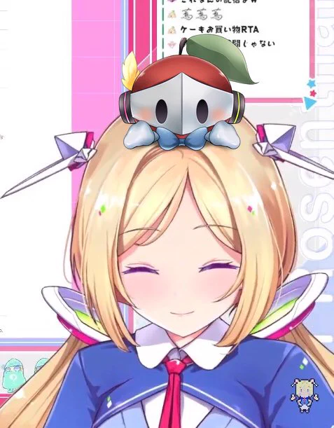 アキロゼちゃん用素材 #アロ絵 『ロゼ隊もよう乗っとる』あんな所やそんな所にも乗せられるよ☆ノーマルと頬染めの2種類用意すでにあったらごめんね何かの公式の時にアキちゃんの頭だけファン乗ってなかったのが何か寂しくて作ってみました《ギガファイル》 