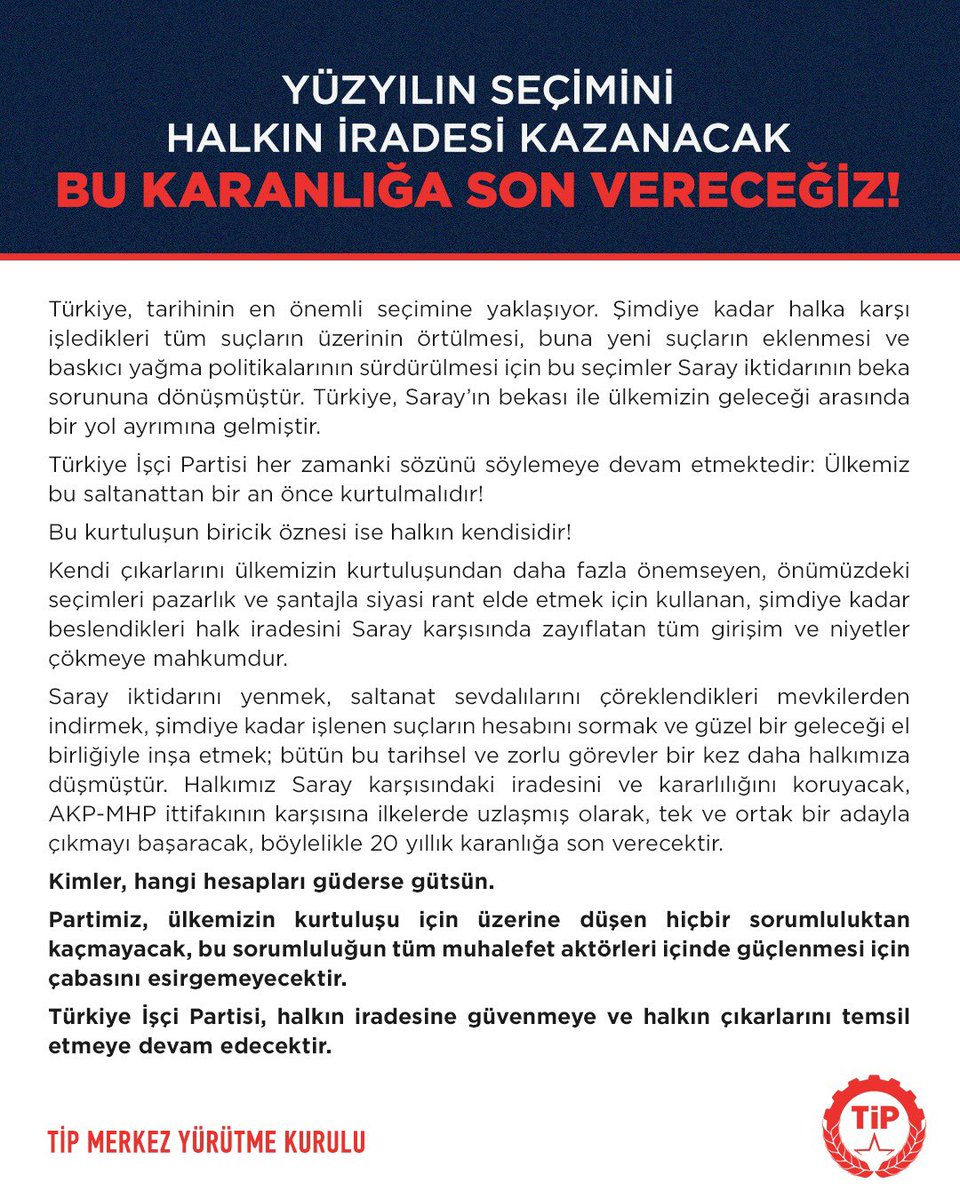 Bu karanlığa son vereceğiz!