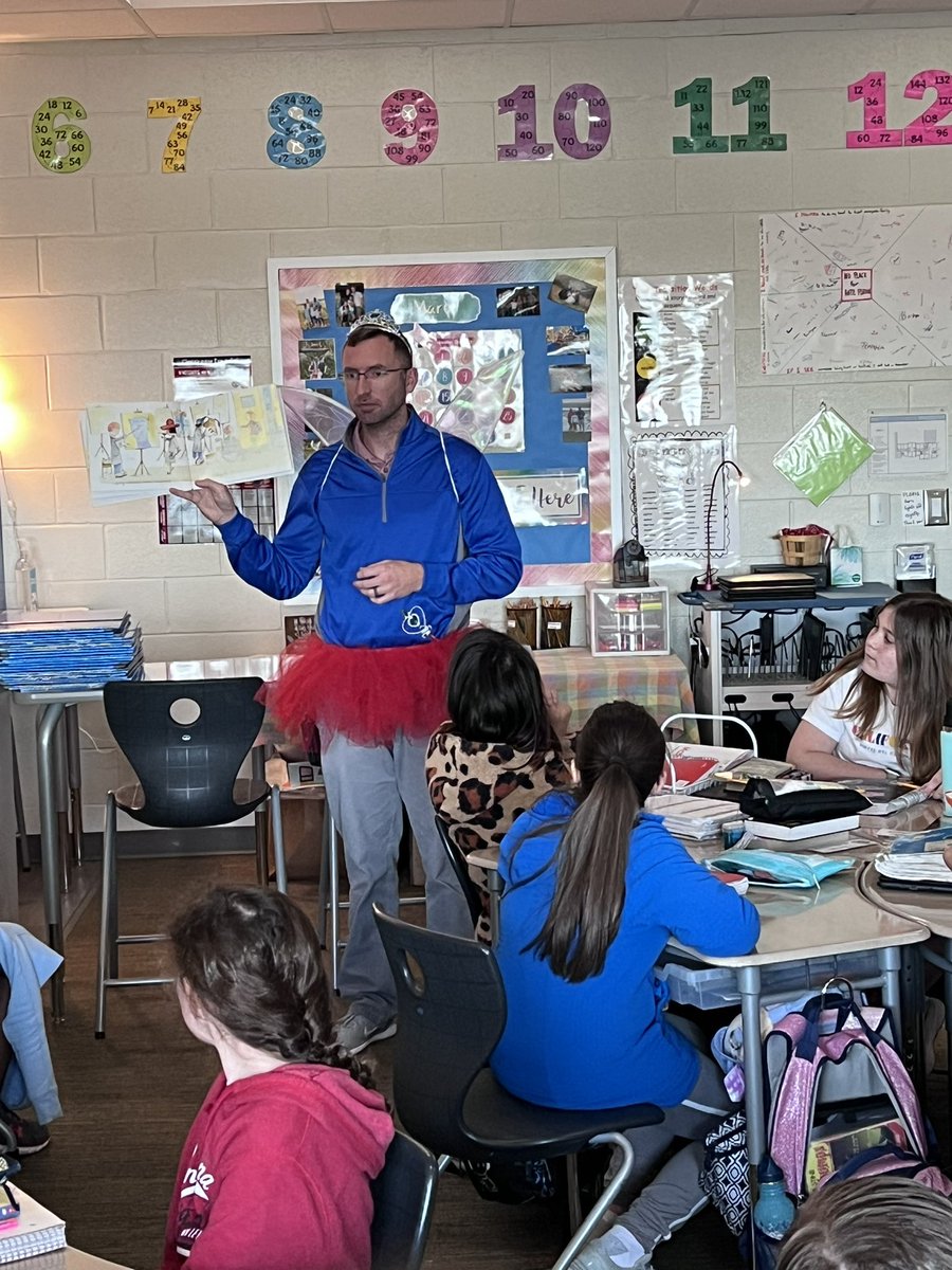 Thank you to one of the Kindness Fairies this week <a href="/KingsTownElem/">Kings Town Elementary</a> .
We had the opportunity to have a reading fairy come into our classroom and read to the students during Kindness week. The students absolutely loved having Mr. Savage KTES AP read to them. Thank you!