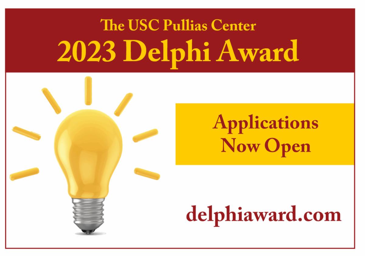 Learn more about the Delphi Award from our friends at USC Rossier- Pullias Center for Higher Education at this link: https://t.co/gCmdsqt2BX