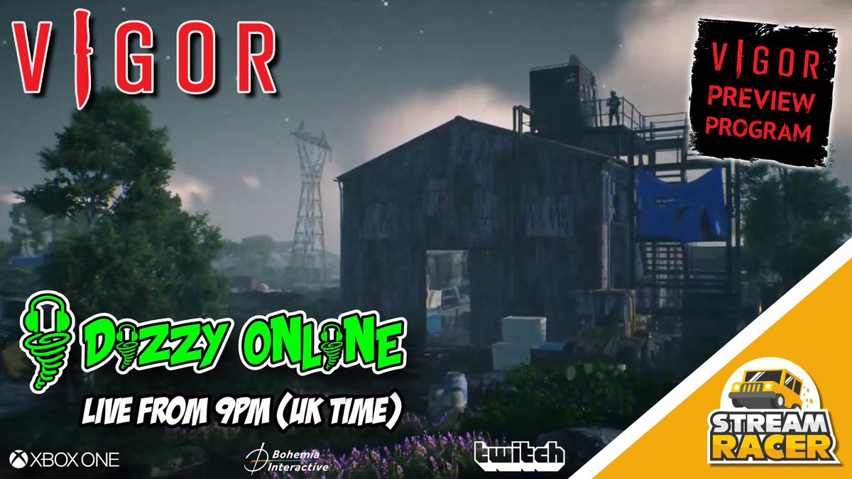 Wash up everyone!

Friday Night Flankin' in <a href="/vigorthegame/">Vigor 🍅🔪☠️</a>
 
🎬 Live  from 9pm (UK time)

Staying hydrated with @DrinkWraith &amp; keeping sweat at bay with <a href="/gamergoo/">Ghost of Gamer Goo 👻</a>💦

🏎️ Jump into tonight's races in <a href="/StreamRacer/">Stream Racer</a>🏁

Link in bio and below 😀