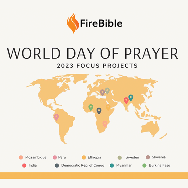 firebibles's tweet photo. On this World Day of Prayer will you join with us to pray that these new projects will progress smoothly?
"And we are confident that he hears us whenever we ask for anything that pleases him."
1 John 5:14 NLT
#firebible #firebiblefriday #worlddayofprayer https://t.co/gWe8D67VcS