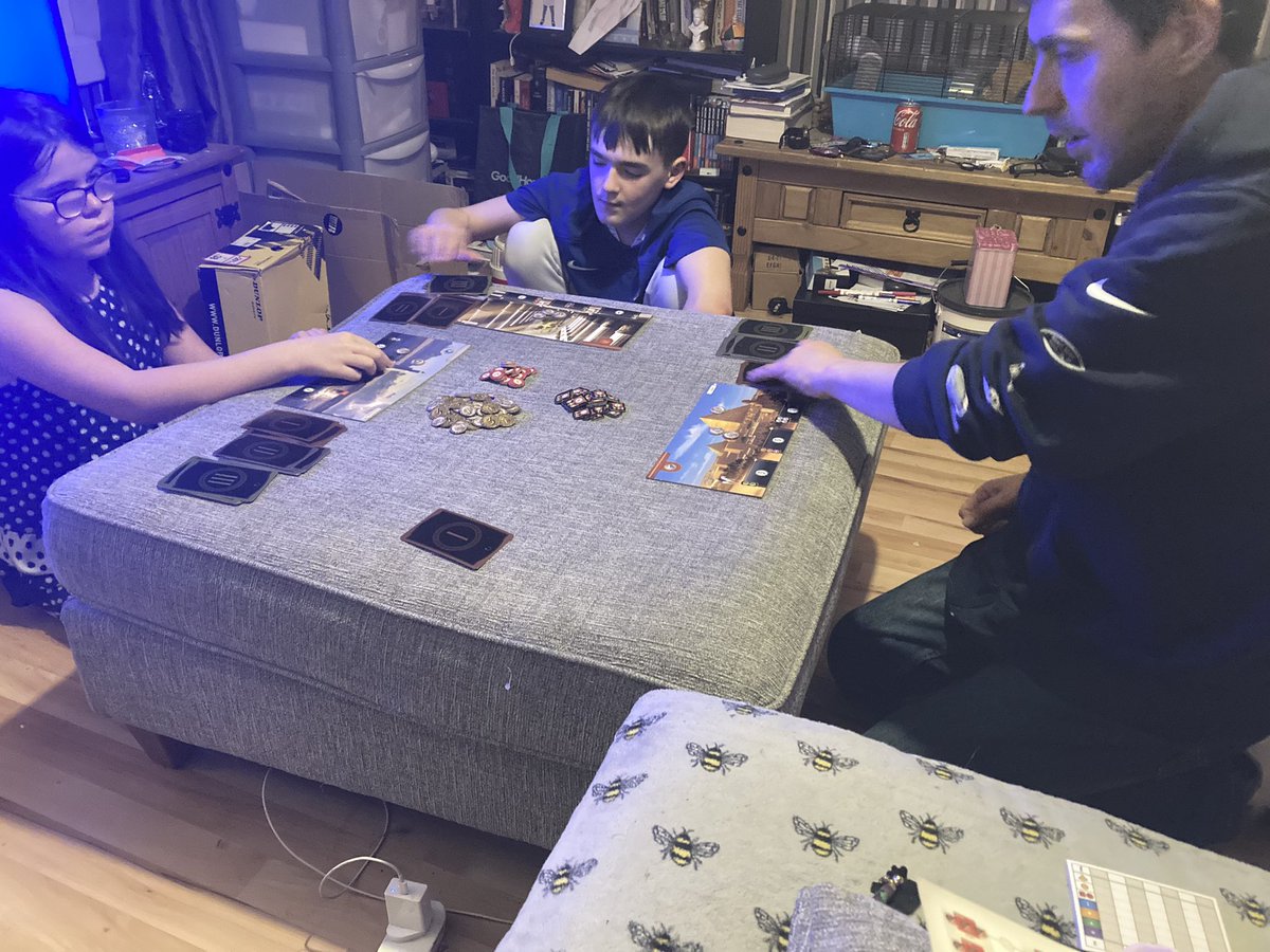 AngieH1980's tweet image. Games night with the hubby and kids #7WondersGame #gamesnight #timewithfamily