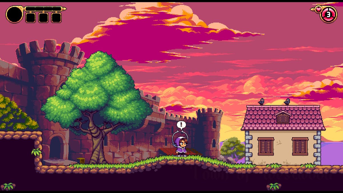 pypebros's tweet photo. finally managed to get Alwa's legacy for #NintendoSwitch ... and that huge tree might have the key for my own #BilouGreenZone tree... to #pixelstudy https://t.co/aZ4sWY756H