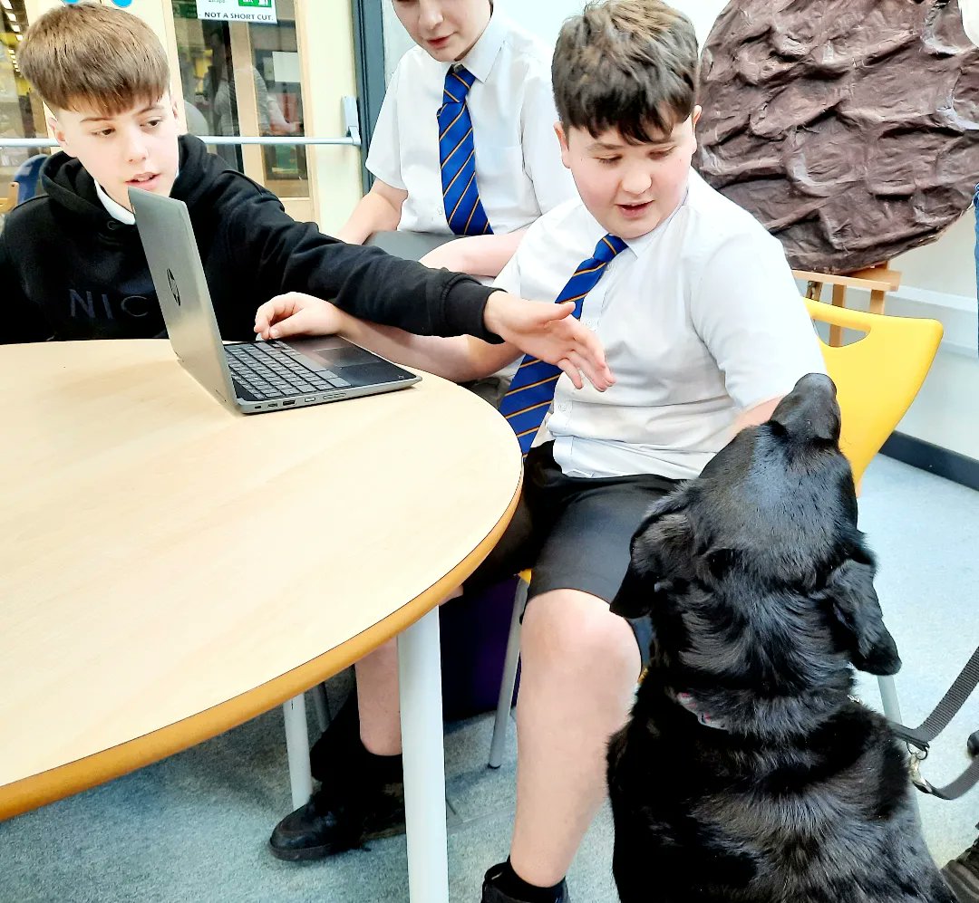 BrechinHighLib's tweet photo. INCLUSION -
Another fantastic 'Literacy Friday' with everyone's favourite therapet, Apple, & her mum, Mrs C. β¨οΈ
We read chapter books and comics, ebooks & audiobooks on @Sorareadingapp, & shared books - for #pairedreading! π
#BrechinHighValues @CanineConcern #ThisIsBrechin https://t.co/xb1CZL127H