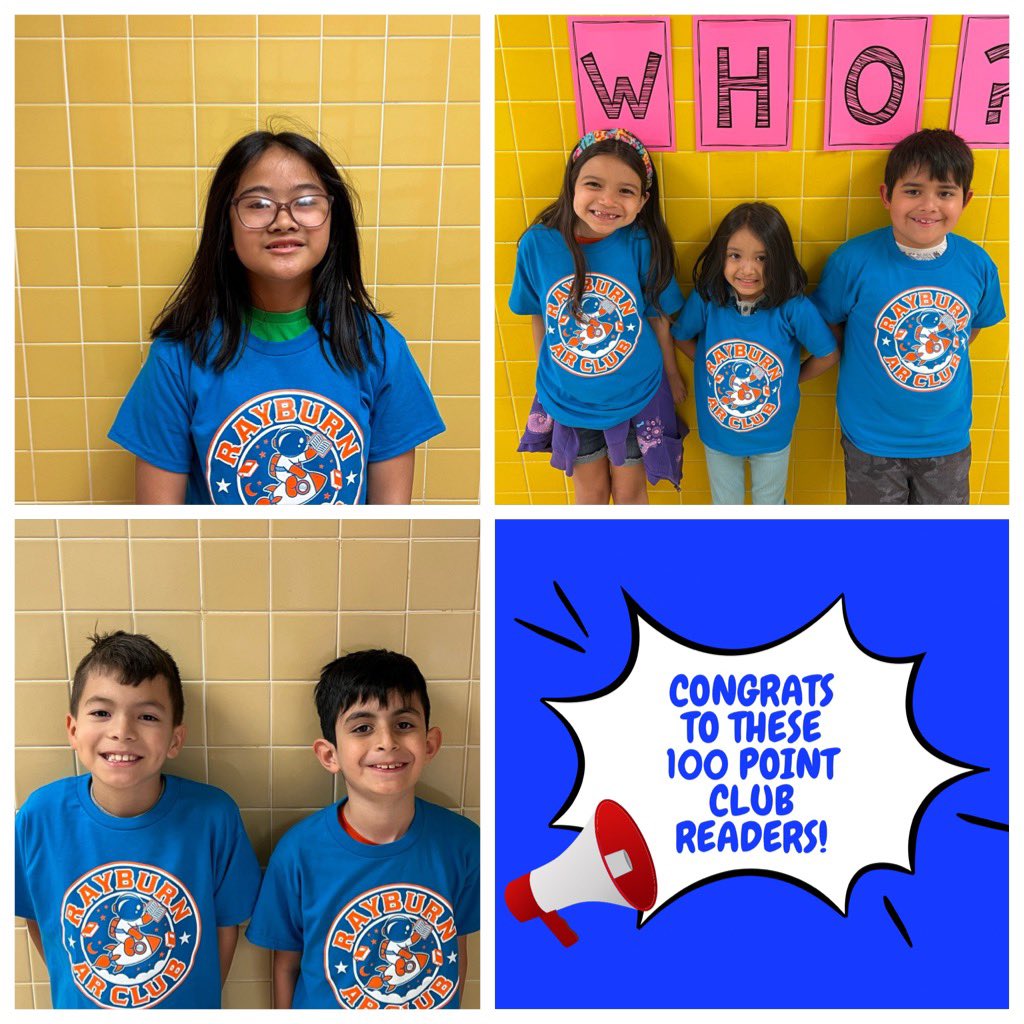 #picplaypost Congrats to our latest 100 Point Club members! 🎉🚀Way to rock your reading!📚🧡💙