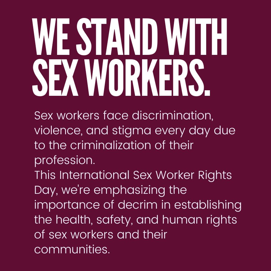 Happy International Sex Worker Rights Day! #DecrimSexWork