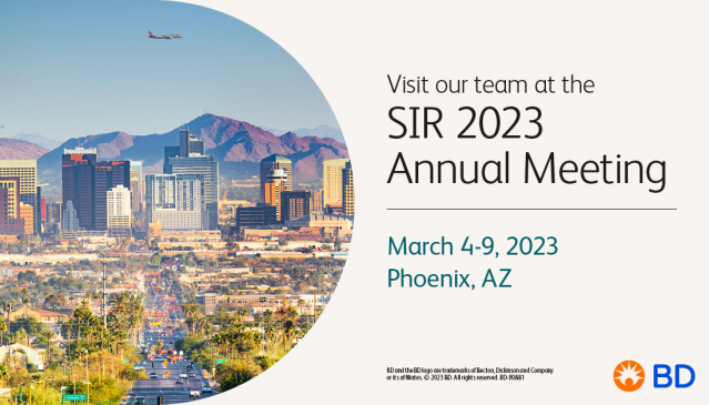 KaylaPatak's tweet photo. The BD Team will be attending the SIR 2023 Annual Scientific Meeting in Phoenix, AZ, March 4-9, 2023. Visit our booth to learn more about BD’s latest innovative technologies. #BDPI #SIR23PHX #BDemployee https://t.co/hpjcwGfFWO