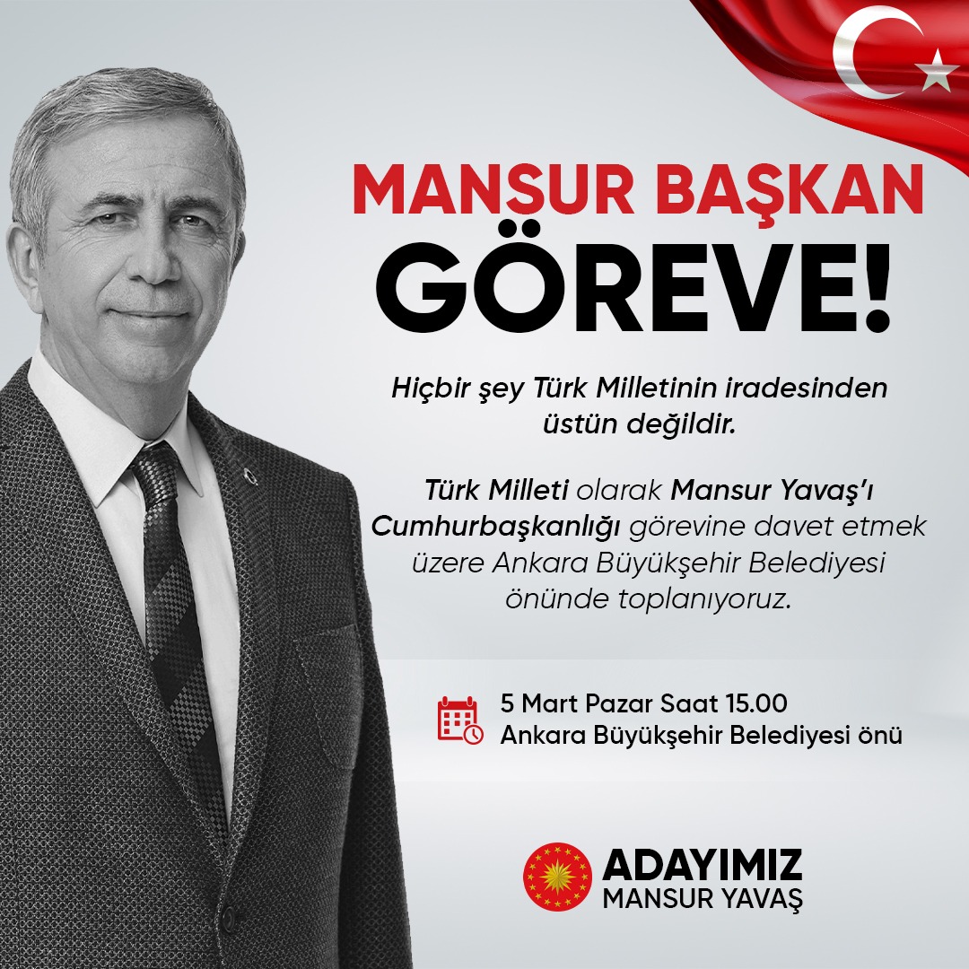 Atakancicek6's tweet photo. Amasız Fakatsız Mansur Başkan Göreve!
Bu halkın için, evlatların için, bizim için. 
#MansurBaskanAdayOl https://t.co/avL7kbWFRg