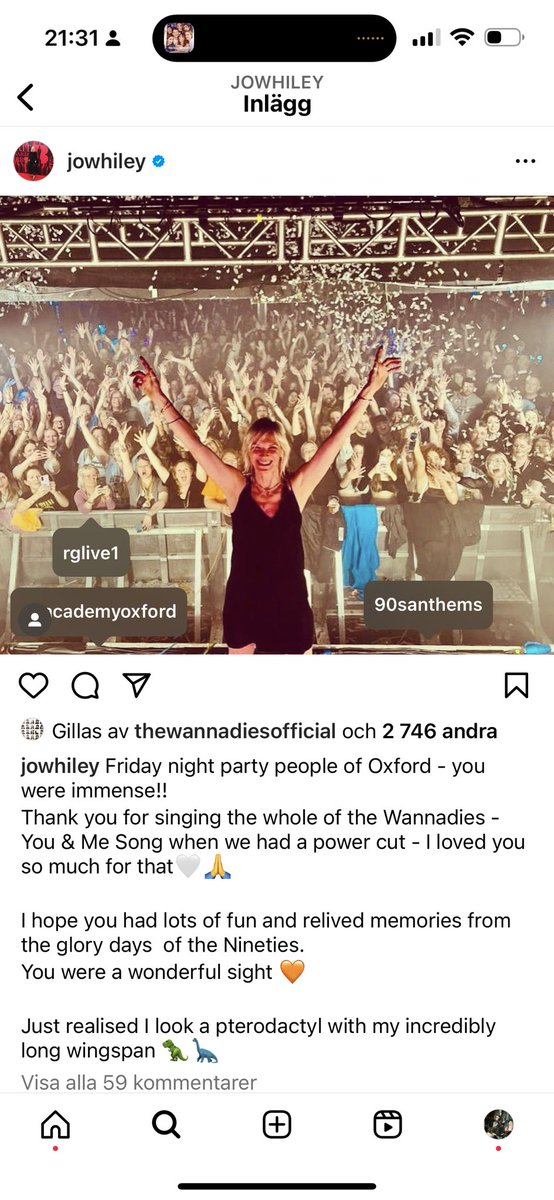 Last Friday in Oxford. Amazing! Have a good weekend everybody! <a href="/jowhiley/">Jo Whiley</a>