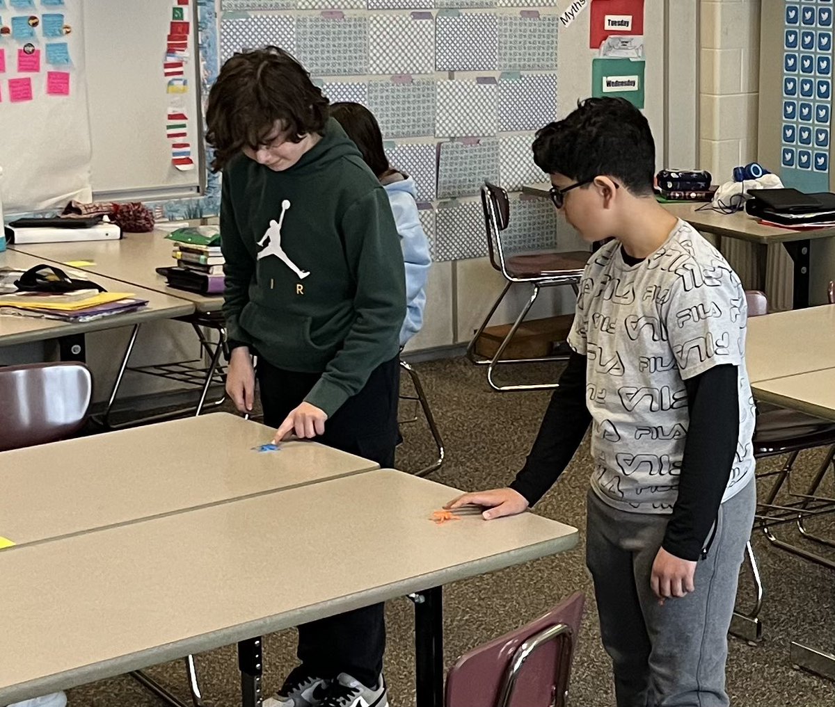 Frog jumping contest today. Students earned flipping frog this week culminating with a contest today. Let’s keep things positive going into the spring, and let’s celebrate our learning. <a href="/CenturyWildcats/">Century Junior High</a> <a href="/osd135/">Orland District 135</a> #StayPositive #jumpingfrogs